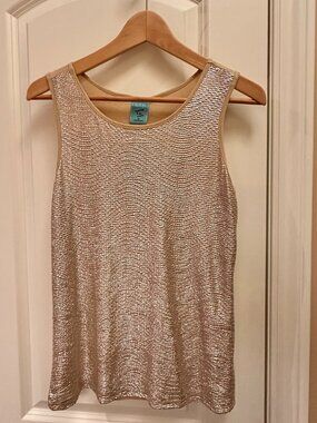 Shimmer Front Tank Top Camisole - Size Medium